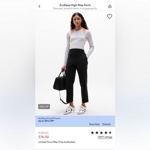 Athleta endless high rise black pant